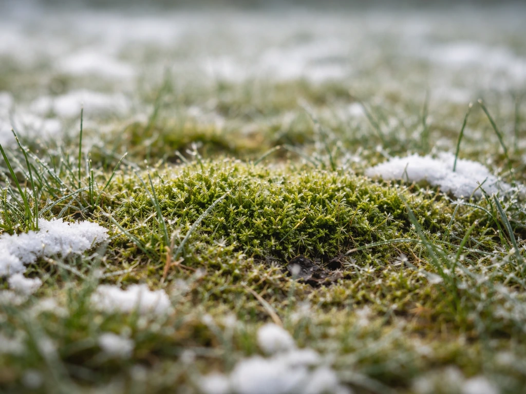 Mos in gras in de winter: oorzaken en stappenplan