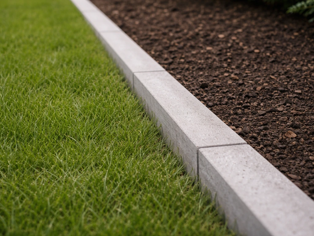 border in gras